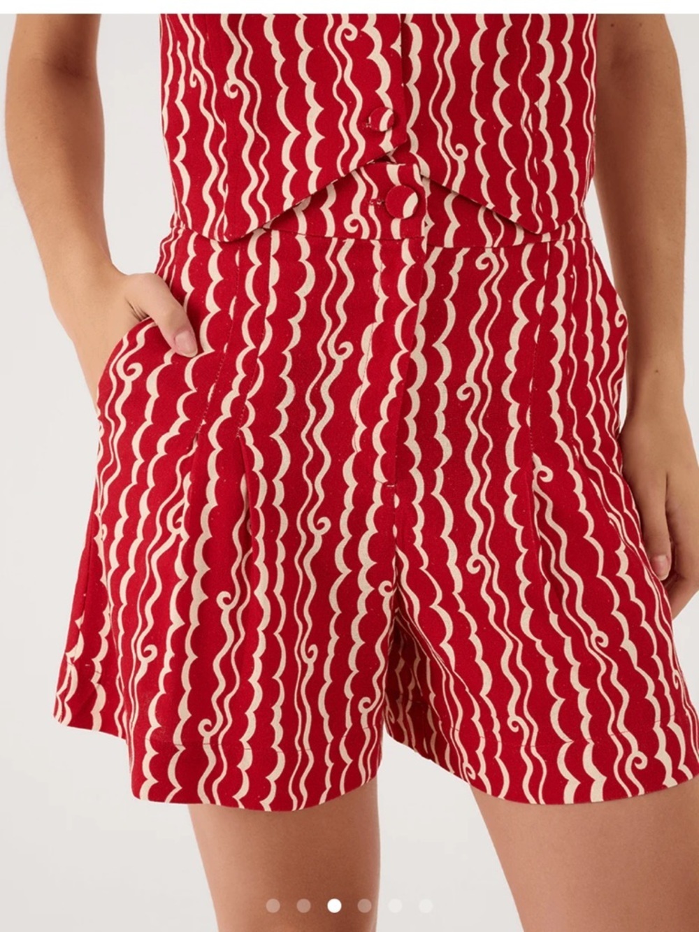 DRESS TO Rio De Janeiro Red Atlantica Bermuda Shorts NWT Small S Tuckernuck